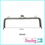 FRAME - SQUARE WAVE-METAL-25CM (BRONZE & SILVER)